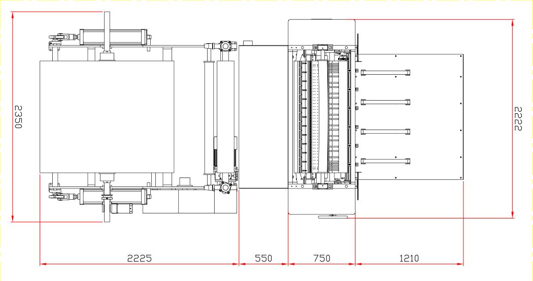 N Folded hand towel folding machine layout